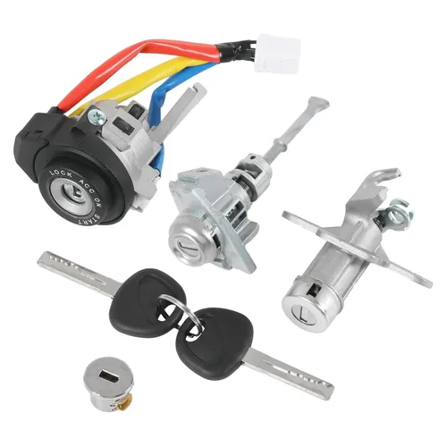 Vista 9 de Juego de cilindros de bloqueo completo con llave compatible con Hyundai Sonata 2009-2014 Ignition Switch Lock Cylinder and Door Lock Cylinder