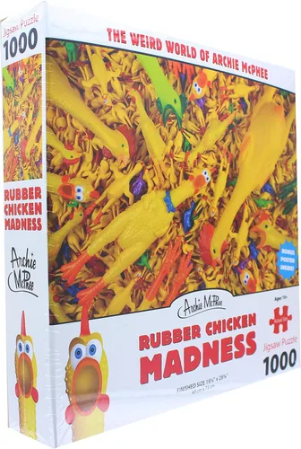 Vista 2 de Accoutrements Rubber Chicken Madness Rompecabezas Estándar