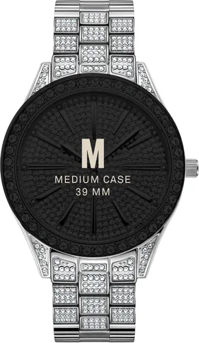 Vista 4 de JBW Reloj de pulsera de lujo para mujer Cristal de 0,12 quilates con brazalete de eslabones de acero inoxidable