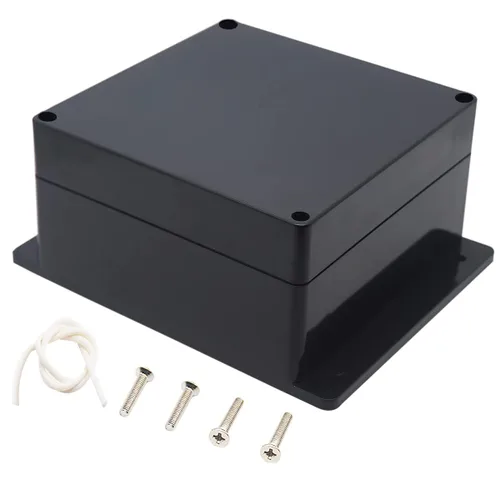 Vista 7 de Zulkit Caja de conexiones de plástico ABS a prueba de polvo, impermeable, IP65, cajas eléctricas universales, carcasa para proyectos con oreja fija