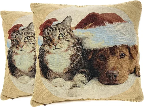 Vista 32 de Tache Home Fashion Funda de almohada 16 x 16 Down The Chimney