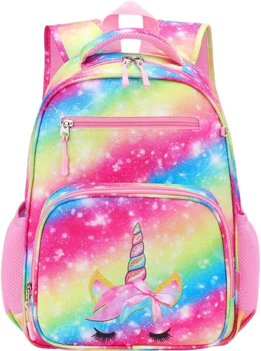 Vista 20 de RHCPFOVR Mochila infantil para niñas – Mochila para niñas de 3 a 8 años, sirena para niños, mochila escolar de 15 pulgadas para jardín de infantes
