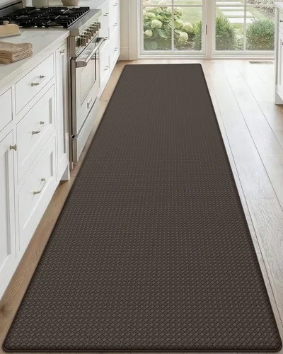 Vista 28 de DEXI Alfombrillas de Cocina Acolchadas Anti Fatiga, 17x59, Alfombra de Pasillo para Estar de Pie Impermeable, Espuma Viscoelástica Cómoda Acolchada