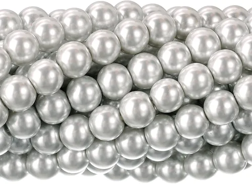 Vista 8 de RUBYCA 200 piezas de cuentas redondas de cristal checo satinado brillante pequeñas para hacer joyería 10mm Amatista Púrpura