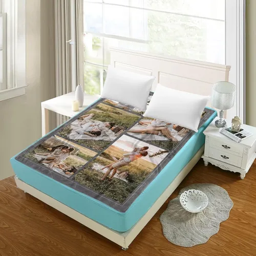 Vista 6 de Manta personalizada con imagen, mantas personalizadas para adultos y niños, manta de fotos personalizable, mantas personalizadas como regalo