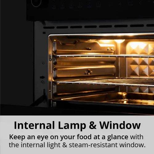 Vista 10 de Aria Air Fryers Ariawave - Horno freidora de aire de 36 cuartos de galón, color blanco, extra grande