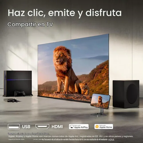 Vista 11 de Hisense Smart Roku TV Class E6SR Series Hi-QLED 4K UHD de 43 pulgadas (43E6SR, modelo 2026) - Dolby Vision, modo de juego Plus, VRR, ALLM, DTS