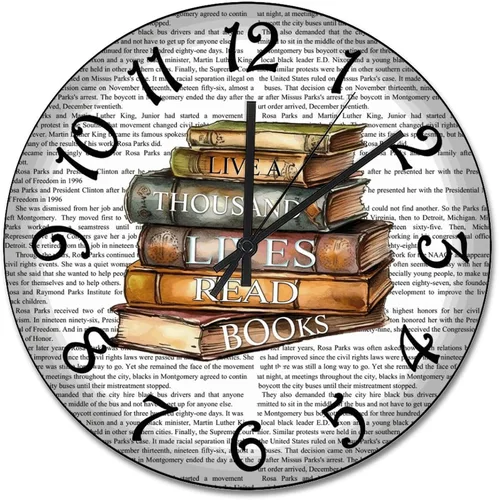 Vista 28 de Reloj de pared de guitarra acústica con aspecto de madera natural, reloj de madera rústico y elegante, 10 silenciosos, sin tictac, de cuarzo