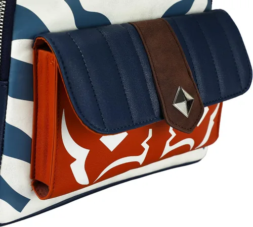 Vista 6 de Mini mochila para cosplay de Star Wars Ahsoka, Multi colorido