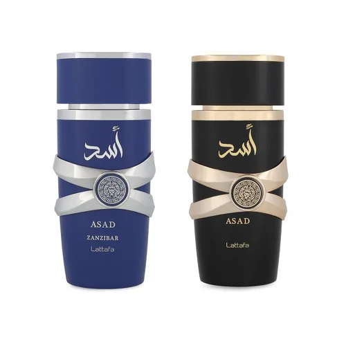 Vista 2 de Lattafa Perfumes Asad para Unisex Eau de Parfum Spray, 0.4 onzas (12ML)