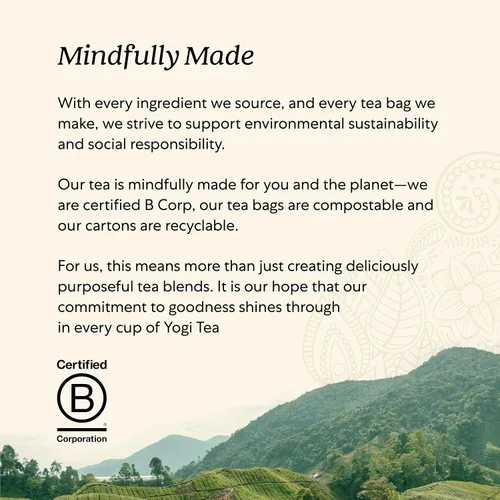Vista 6 de Yogi Tea & Choice Organics - Muestra variada – 16 bolsas por paquete (4 paquetes) – Caja de regalo de muestra de té – Incluye energía positiva
