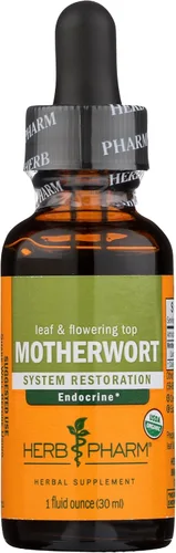 Vista 4 de Herb Pharm Gotas de extracto líquido de motherwort orgánico certificado para soporte del sistema endocrino, 1 onza