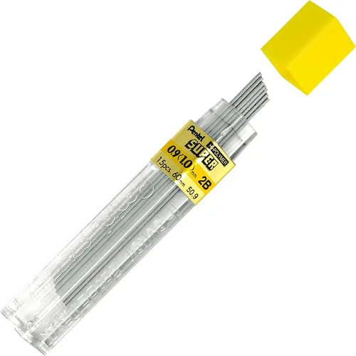 Vista 4 de Pentel Hi-Polymer Super Minas de repuesto, Gris