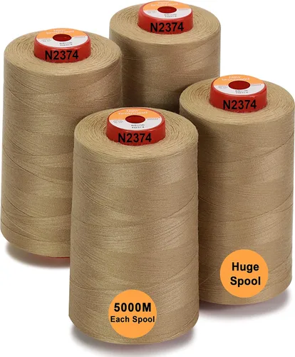 Vista 17 de New brothread - 30 opciones - 2 conos grandes de 5500Y (5000M) cada uno de hilo de poliéster hilado multiusos 40S/2 (Tex27) para serger, overlock