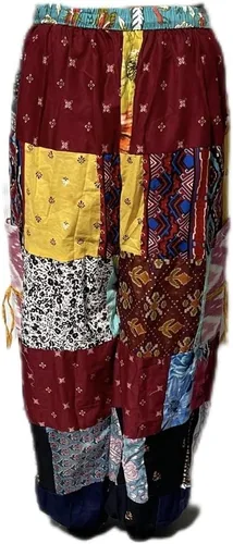 Vista 7 de Unisex Hecho A Mano Boho Hippie Aladdin Alibaba Harem Yoga Pantalones Multicolor Talla única, Multi