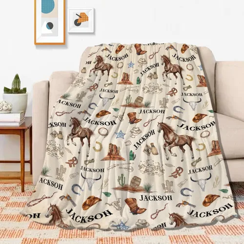 Vista 17 de Manta de caballos regalos para niñas y niños, manta de caballo regalos para decoración de bebé, manta de felpa suave y ligera de franela polar