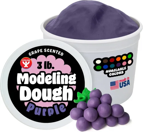 Vista 19 de Hygloss Masa de Modelado para Niños – Masa Sensorial Segura y No Tóxica para Artes y Manualidades – Tubo de 1.4 kg – Arcilla de Juego