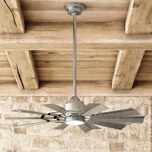 Vista 4 de Hunter Fan Company 50730 Crescent Falls Ventilador de techo, 44, galvanizado