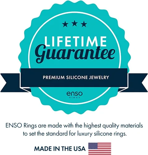 Vista 7 de Enso Rings Halo Legend, Anillo de silicona fabricado en los Estados Unidos Calidad de por vida un anillo de silicona ultra cómodo, transpirable