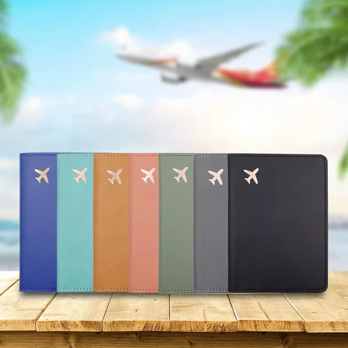 Vista 7 de Estuche para pasaporte, ranuras para pasaporte, tarjetero para pasaporte y tarjeta de vacunación, bonita funda para pasaporte para mujeres
