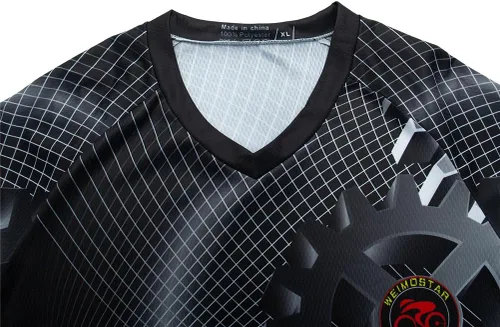 Vista 142 de Hotlion Camiseta de ciclismo para hombre, manga larga, MTB Motocross, ropa de carreras todoterreno