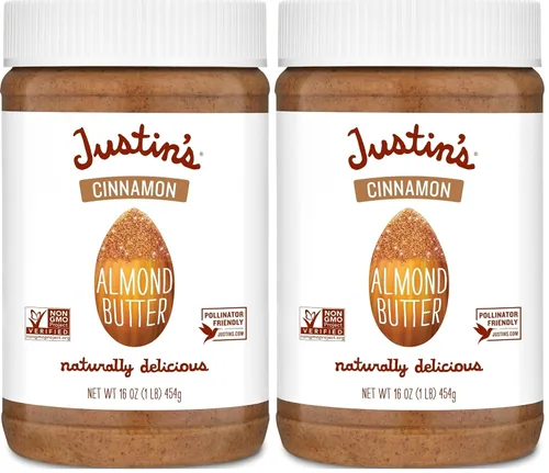 Vista 13 de Justin's Classic - Mantequilla cremosa de almendras y canela, tarro de 16