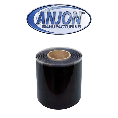 Vista 3 de Anjon 6" x 25' EPDM Cinta intermitente de un solo palo Sellado hermético, butilo vulcanizado, despegar y pegar, y requiere activador de imprimación