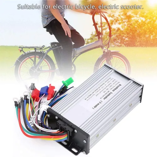 Vista 7 de Controlador de motor sin escobillas, carcasa de aluminio duradera de alta potencia 1000W-1500W, controlador de 48V-72V, rango de voltaje