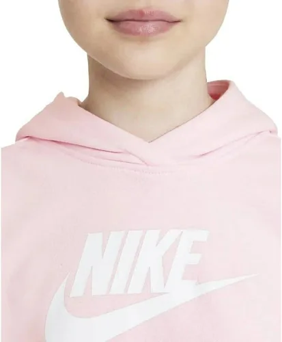 Vista 3 de Nike Sudadera con capucha para niña Sportswear Club Fleece Crop (niños pequeñosniños grandes)