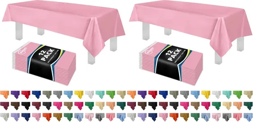 Vista 47 de Mantel de plástico de alta calidad - 54 in. x 108 pulgadas. Grandipity - Mantel rectangular (6 y 12 unidades), Agua (Aqua) Aqua Plastic table