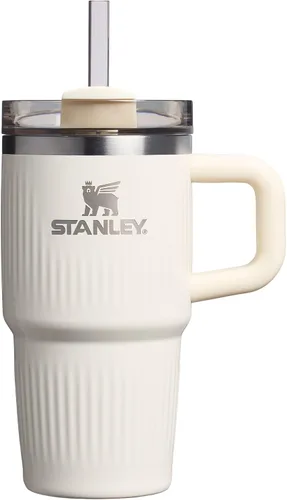 Vista 54 de STANLEY Quencher H2.0 Vaso Térmico con asa y pajilla, 64 onzas, tapa Flowstate de 3 posiciones, gran capacidad para viajes y deportes, vaso de acero