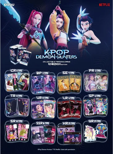 Vista 3 de Kpop Demon Hunters - Tarjetas coleccionables edición energética