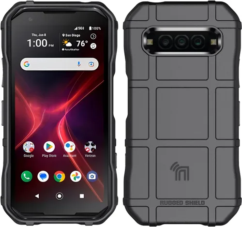 Vista 2 de Serie de operaciones especiales para Kyocera DuraForce Pro 3 - Negro Escudo resistente, cubierta flexible de TPU, antihuellas, textura mate