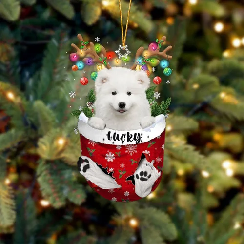 Vista 108 de Adorno de Navidad personalizado para perro Airedale Terrier en bolsillo de nieve, adorno para árbol de Navidad, idea de regalo para amantes