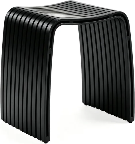 Vista 11 de Taburete de bambú para baño y comedor, banco de bambú, duradero y hermoso diseñado para baño, comedor, sala de estar y dormitorio, Color No.