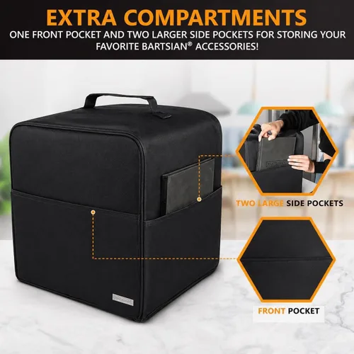 Vista 5 de Ksestor Cubierta Antipolvo Bartesian - Cubierta Bartesian para Máquina de Cócteles - Compatible con Premium, Professional, Duet - Negro