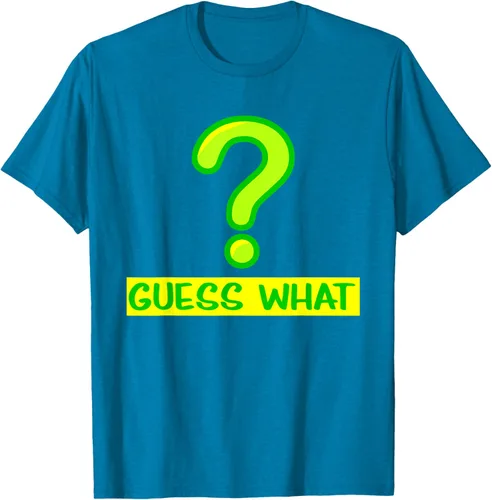 Vista 52 de Question Mark playera Guess What playera, hombre XL, Púrpura