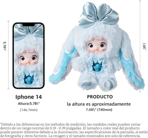 Vista 3 de POP JOY Nommi - Caja ciega de peluche V6 de felpa con 3 expresiones, adorable y misterioso, juguetes de peluche para niños y coleccionistas, figura