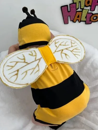 Vista 6 de Disfraz de bebé recién nacido mameluco para bebé ropa infantil lindo murciélago de abeja tigre y cosplay