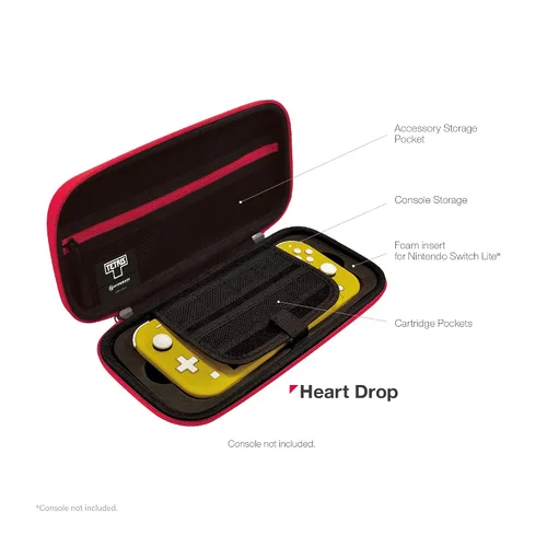 Vista 4 de Hyperkin Official Tetris EVA Hard Shell Carrying Case for Switch OLED ModelNintendo Switch(Heart Drop)