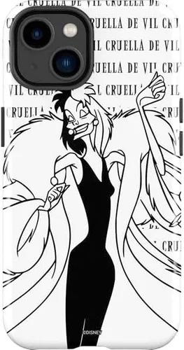 Vista 13 de Skinit Impact - Funda compatible con iPhone 14 Plus, diseño animado de Disney Cruella con licencia oficial Negro - L06
