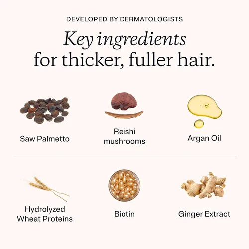 Vista 5 de Champú Regrowth para adelgazar el cabello con biotina, mujeres y hombres, 5 onzas, paquete de 3