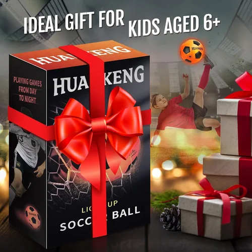 Vista 6 de HuanKeng Upgrade Rechargeable Glow in The Dark Ball Toys Birthday Gifts for 6 7 8 9 10 11 12 13 14 15 Year Old Boys, Sports and Outdoors Light Up