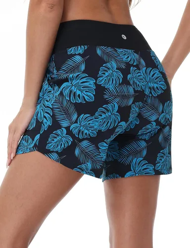 Vista 43 de baleaf Traje de baño de cintura alta de 3, 5, 7, 9 pulgadas, para mujer, de secado rápido, con bolsillos