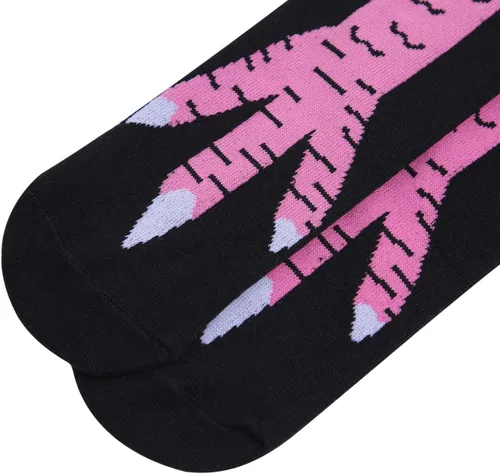 Vista 3 de Urkutoba Calcetines lindos de patas de pollo para niños, calcetines de pollo hasta la rodilla, regalos divertidos para bebés, niñas y niños