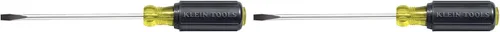 Vista 6 de Klein Tools 605-4 desarmador con punta de gabinete de 1/4 pulgadas, fabricado en EE. UU., mango redondo resistente de 4 pulgadas