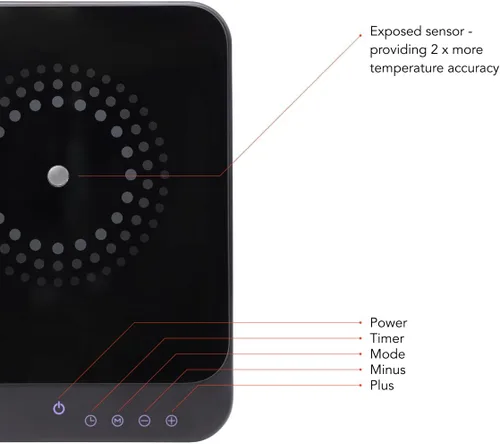 Vista 8 de AirHood Cocina de inducción ultrafina Placa caliente de encimera con sensores de precisión para 10 modos de temperatura Electrodoméstico