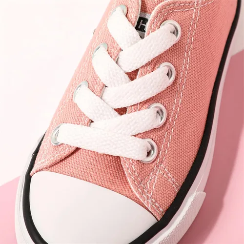 Vista 5 de PATPAT Tenis sin cordones para niños y niñas, tenis para niños pequeños, zapatos de lona para niños pequeños, Blanco