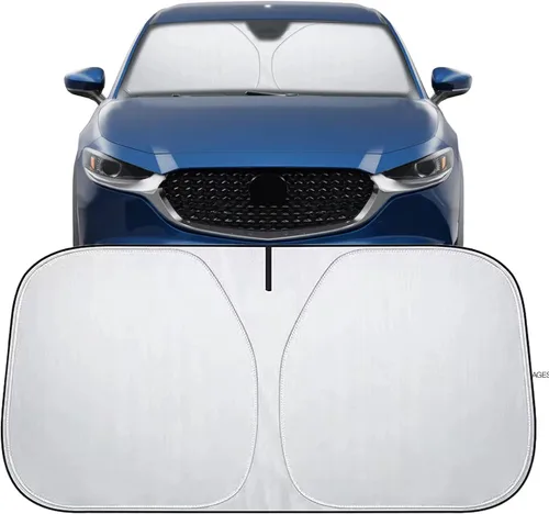 Vista 71 de Sombrilla Parasol para Parabrisas para Mazda 3 2014-2026, Parasol Plegable para Coche para Ventana Delantera, Visera Protectora Solar Altamente