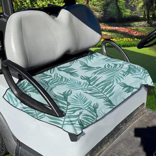 Vista 12 de Fundas de asiento de carrito de golf, lavables para carrito de golf, manta de toalla para carrito de golf, club, coche, fácil de instalar, funda